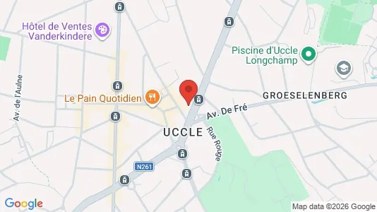 Apartments for rent i Brussels Ukkel - kort over placeringen