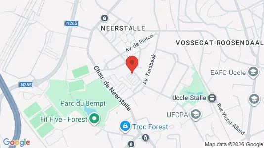 Apartments for rent i Brussels Vorst - kort over placeringen