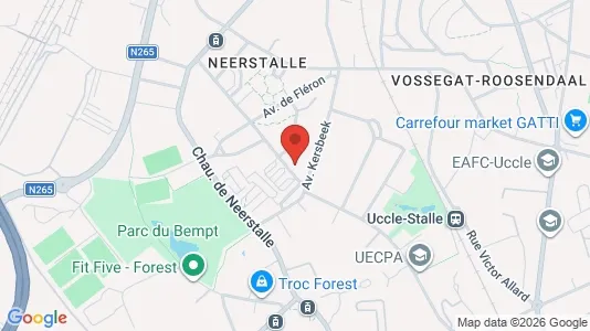 Apartments for rent i Brussels Vorst - kort over placeringen