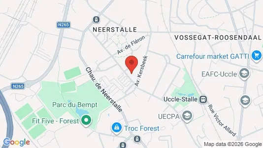Apartments for rent i Brussels Vorst - kort over placeringen