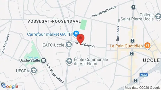 Apartments for rent i Brussels Ukkel - kort over placeringen