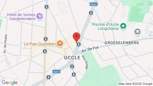 Apartments for rent i Brussels Ukkel - kort over placeringen