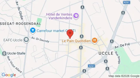 Apartments for rent i Brussels Ukkel - kort over placeringen