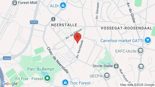 Apartments for rent i Brussels Vorst - kort over placeringen