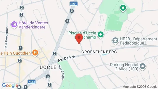 Apartments for rent i Brussels Ukkel - kort over placeringen