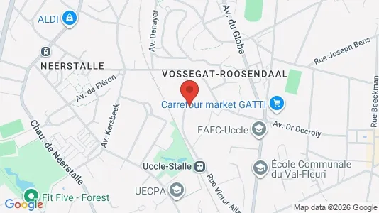 Apartments for rent i Brussels Vorst - kort over placeringen