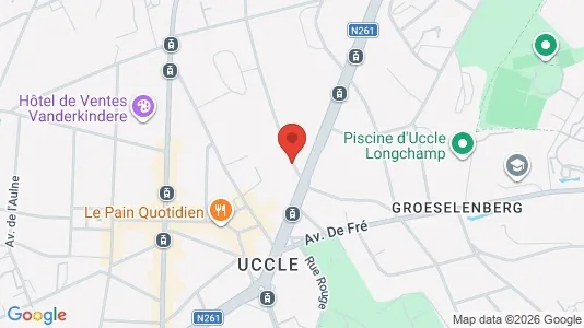 Apartments for rent i Brussels Ukkel - kort over placeringen