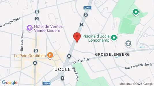 Apartments for rent i Brussels Ukkel - kort over placeringen