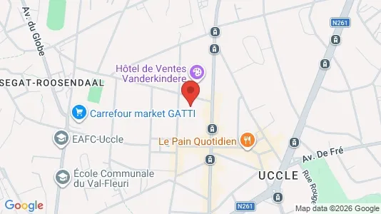 Apartments for rent i Brussels Ukkel - kort over placeringen