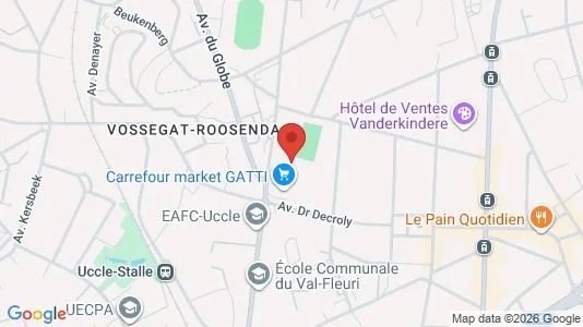 Apartments for rent i Brussels Ukkel - kort over placeringen