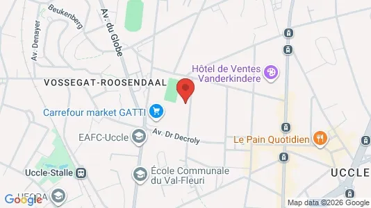 Apartments for rent i Brussels Ukkel - kort over placeringen