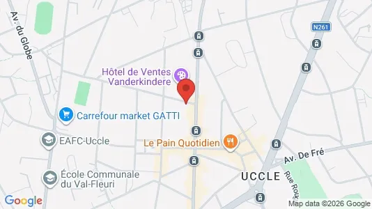 Apartments for rent i Brussels Ukkel - kort over placeringen