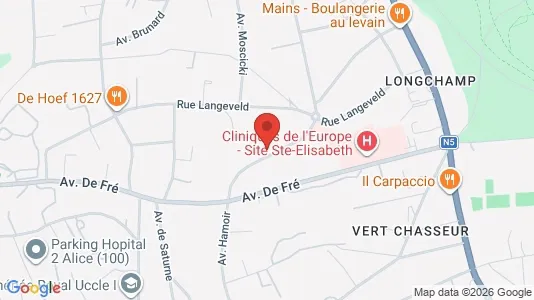 Apartments for rent i Brussels Ukkel - kort over placeringen