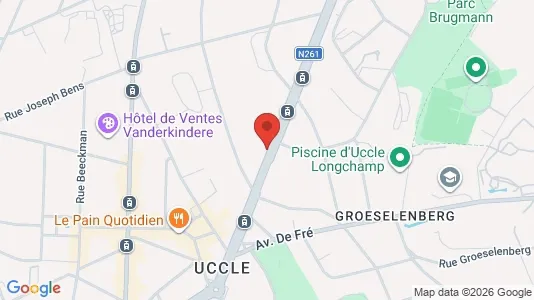 Apartments for rent i Brussels Ukkel - kort over placeringen