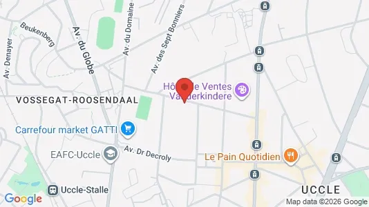 Apartments for rent i Brussels Ukkel - kort over placeringen