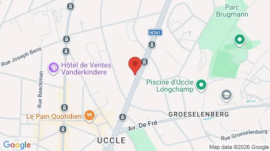 Apartments for rent i Brussels Ukkel - kort over placeringen