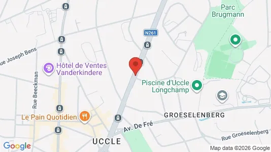 Apartments for rent i Brussels Ukkel - kort over placeringen