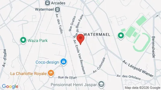 Apartments for rent i Brussels Watermaal-Bosvoorde - kort over placeringen