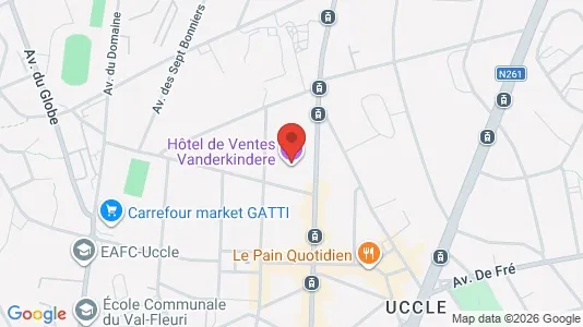 Apartments for rent i Brussels Ukkel - kort over placeringen