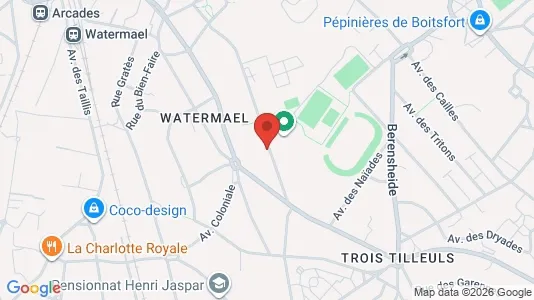 Apartments for rent i Brussels Watermaal-Bosvoorde - kort over placeringen