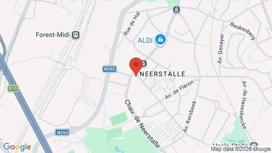 Apartments for rent i Brussels Vorst - kort over placeringen