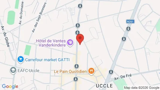 Apartments for rent i Brussels Ukkel - kort over placeringen