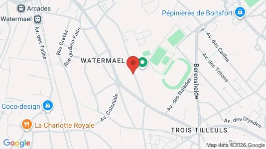 Apartments for rent i Brussels Watermaal-Bosvoorde - kort over placeringen