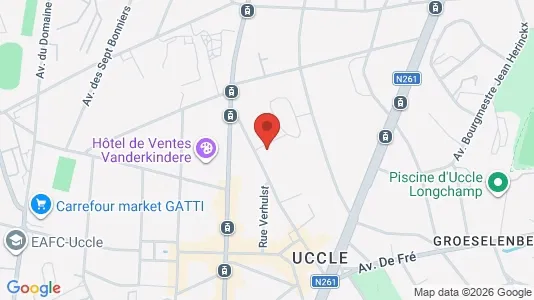 Apartments for rent i Brussels Ukkel - kort over placeringen