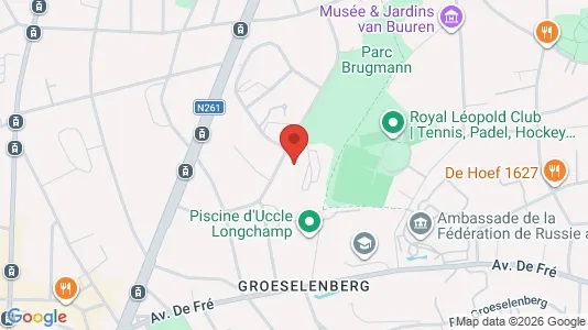 Apartments for rent i Brussels Ukkel - kort over placeringen