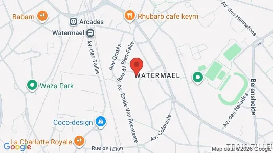 Apartments for rent i Brussels Watermaal-Bosvoorde - kort over placeringen