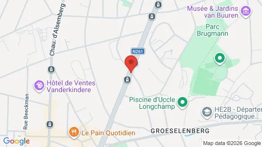 Apartments for rent i Brussels Ukkel - kort over placeringen