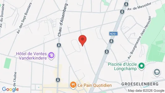 Apartments for rent i Brussels Ukkel - kort over placeringen