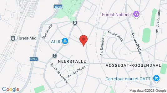 Apartments for rent i Brussels Vorst - kort over placeringen