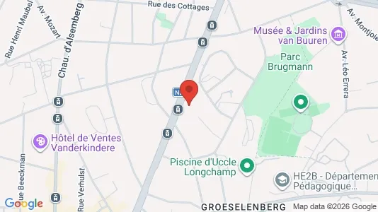 Apartments for rent i Brussels Ukkel - kort over placeringen