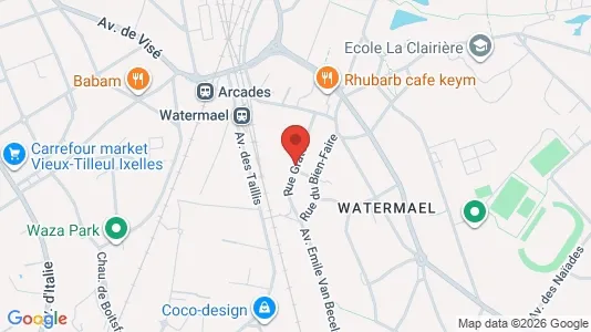 Apartments for rent i Brussels Watermaal-Bosvoorde - kort over placeringen