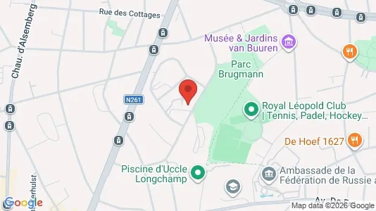 Apartments for rent i Brussels Ukkel - kort over placeringen