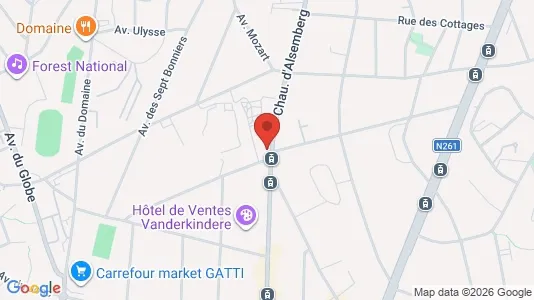 Apartments for rent i Brussels Ukkel - kort over placeringen
