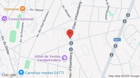 Apartments for rent i Brussels Ukkel - kort over placeringen