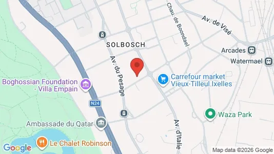 Apartments for rent i Brussels Elsene - kort over placeringen