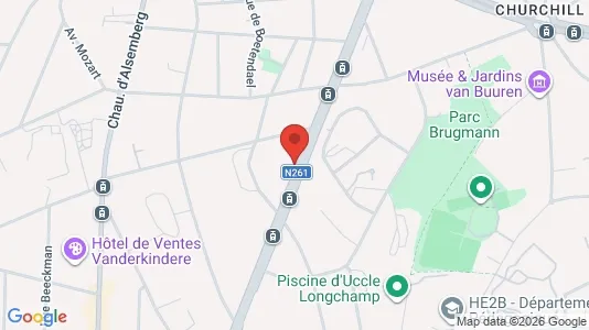 Apartments for rent i Brussels Ukkel - kort over placeringen