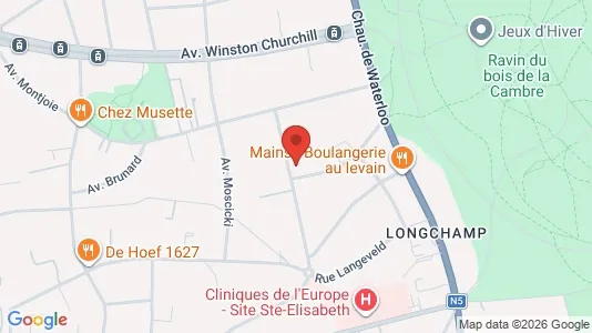 Apartments for rent i Brussels Ukkel - kort over placeringen