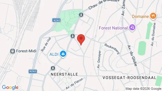 Apartments for rent i Brussels Vorst - kort over placeringen