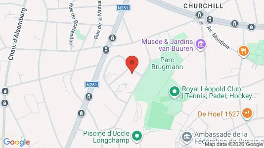 Apartments for rent i Brussels Ukkel - kort over placeringen