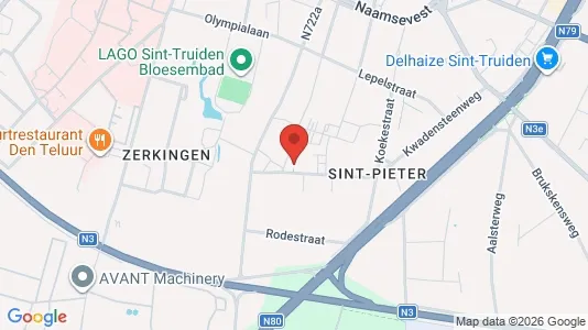 Apartments for rent i Sint-Truiden - kort over placeringen