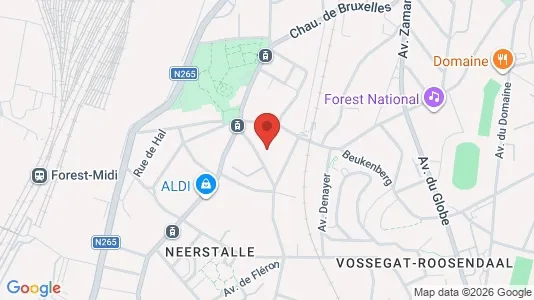 Apartments for rent i Brussels Vorst - kort over placeringen