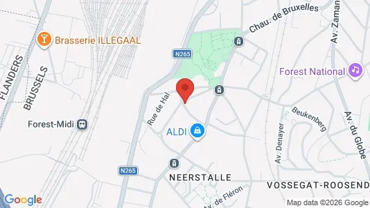 Apartments for rent i Brussels Vorst - kort over placeringen