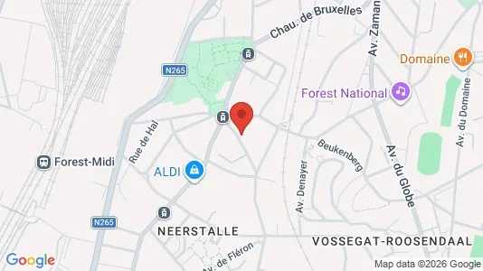 Apartments for rent i Brussels Vorst - kort over placeringen