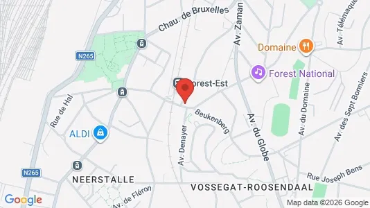 Apartments for rent i Brussels Vorst - kort over placeringen