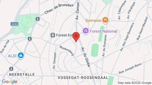 Apartments for rent i Brussels Vorst - kort over placeringen
