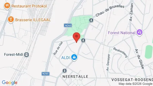 Apartments for rent i Brussels Vorst - kort over placeringen